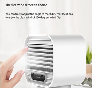 Mini ventilador de refrigeración portátil USB 3 en 1 para el hogar, aire acondicionado portátil, ventilador de escritorio sin aspas con rociador de niebla de agua, Enfriador de aire silencioso - Product Image 2