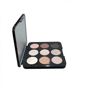Palette de fards <span class=keywords><strong>à</strong></span> paupières neutres fumés 9 couleurs, fini mat, scintillant, pailleté, taupe, marron, anthracite, kit de maquillage pigmenté <span class=keywords><strong>pour</strong></span> les <span class=keywords><strong>yeux</strong></span>, vente en gros - Product Image 3