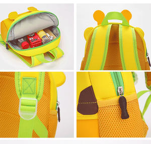 การ์ตูนสัตว์น่ารักรูปอนุบาลกระเป๋านักเรียนกันน้ําไดโนเสาร์เสือกระเป๋าเป้สะพายหลัง Neoprene สําหรับทารก - Product Image 5