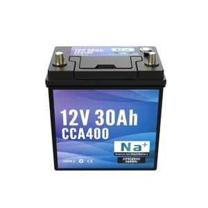 Batterie de démarrage/arrêt au sodium-ion 12V 30Ah pour voiture, fabrication OEM ODM -40°C ℃   Démarreur à haute performance CCA - Product Image 3