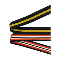 Bande de cou tressée bande de cryptage bande de Polyester rayé motif sangle sangle sangle sangle