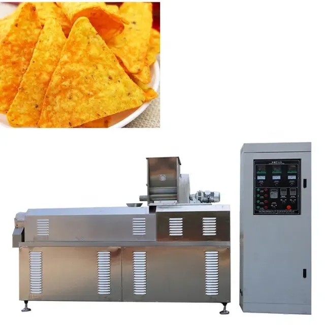 Đầy đủ tự động công nghiệp Ngô chip Snack đùn dòng Ngô Tortilla Máy làm