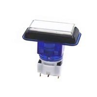 Botón luminoso de doble color de alta calidad de 27*47mm para Europa y América
