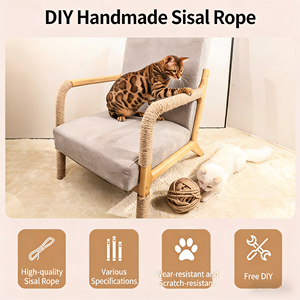 DIY Griffoir pour <span class=keywords><strong>chat</strong></span> en jute, structure d'escalade, résistant aux griffures et <span class=keywords><strong>à</strong></span> l'abrasion, jouet pour <span class=keywords><strong>chat</strong></span> en corde de chanvre - Product Image 3