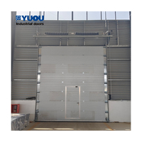 Puertas seccionales de acero con doble acristalamiento, paneles sándwich, automáticas para muelle de almacén, fiables