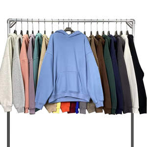 H5463 sudaderas con capucha fabricante al por mayor personalizado 350 Gsm mezclas de algodón Boxy Fit sudaderas con capucha hombres mujeres sudaderas con capucha de gran tamaño - Product Image 1