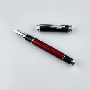 Productos de Moda GemFully 2025, <span class=keywords><strong>Pluma</strong></span> Estilográfica de Fibra de Carbono Metálica de Bajo <span class=keywords><strong>Precio</strong></span> y Alta <span class=keywords><strong>Calidad</strong></span>, Tinta Azul, Color Dorado - Product Image 4