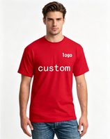 Camisetas de Manga Corta para Hombre, Tallas Grandes, 100% Algodón de Alta Calidad, Impresión de Serigrafía Personalizada, Ecológicas, 220 Gramos, Tejido de Punto