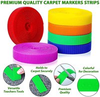 Bande adhésive double face en polyester/nylon de 2m/paire pour la maison, le canapé, la literie, les fournitures de couture DIY, autocollant auto-agrippant en tissu
