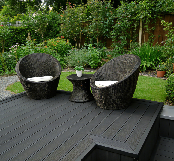 Capped Solid WPC Composite Decking Composite Decking Outdoor WPC Outdoor Decking Flooring Exterior