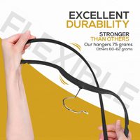 Cintre en velours noir, personnalisable, antidérapant, avec encoches pour les épaules, en tissu floqué, en plastique ABS, gain de place, pour ranger les vêtements