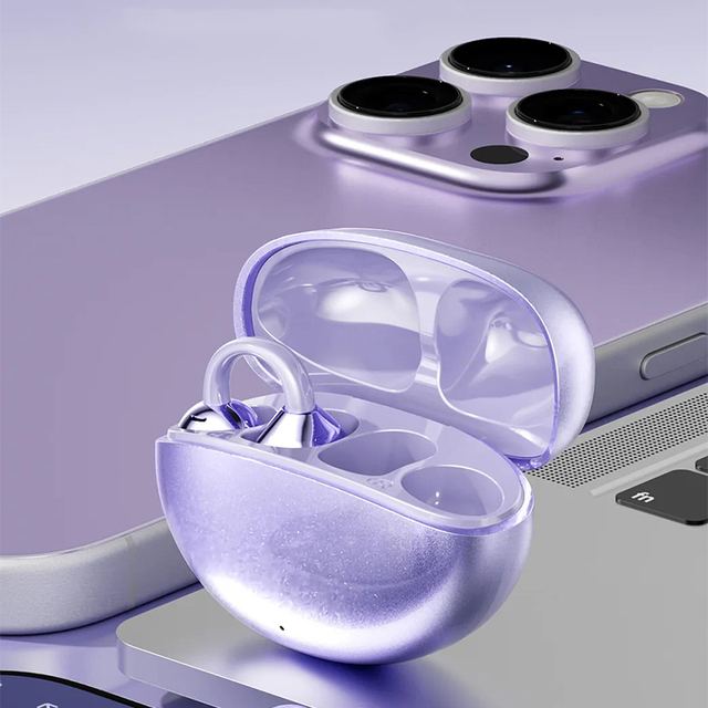 Clip-On Earbuds Wireless Headphones Comfortable and Stylish Clip-On Design High Quality Sound Lightweight and Portable