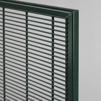 Clôture de sécurité anti-escalade 358 galvanisée et thermolaquée, maille anti-coupure haute résistance à vision claire, pour la sécurité domestique, 10 pieds, moderne, extérieur