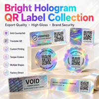 Etiquetas Holográficas Anti-Falsificación con Código QR Serial Variable para Protección de Marcas de Productos Electrónicos y Cosméticos de Lujo