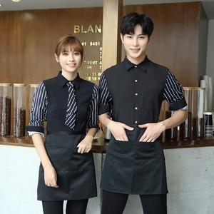 Uniformes <span class=keywords><strong>de</strong></span> travail personnalisés Chemises à manches longues pour hôteliers Vêtements <span class=keywords><strong>de</strong></span> travail pour les employés des restaurants et des cafés Vente en gros - Product Image 5