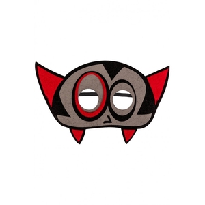 MÁSCARA DE VAMPIRO DE FILOTE DE VARIOS COLORES PARA NIÑOS - Product Image 1