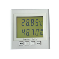 Temperature Humidity Sensor with Modbus RTU RS485 Output 2.83" LCD Display 12V DC Plastic Material OEM Customization IP52 Rated