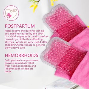 Compresas de <span class=keywords><strong>Hielo</strong></span> Perineales Reutilizables, Soporte Confortable <span class=keywords><strong>para</strong></span> <span class=keywords><strong>Hemorroides</strong></span> Posparto y Recuperación de Cesárea, Compresas Frías y Calientes - Product Image 4