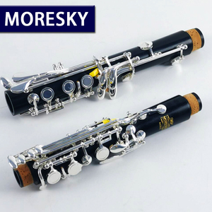 MORESKY Clarinette 17 clés Sib à trous fermés en nickel argenté, style spécial personnalisé en ébène/grenadilla, instrument à vent M303 - Product Image 5