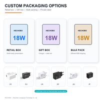 Charger Dinding USB 18W QC3.0 Bersertifikasi UL CE UKCA KC PSE RCM, Colokan US EU UK, USB-A Tunggal 5V 3A 9V 2A 12V 1.5A, Adaptor Pengisian Cepat