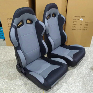 Car Accessories Factory Price Universal <strong>Bucket</strong> Seat Hot <strong>Sale</strong> Leather Racing Seats Simulator Gaming Seat Grey and Black Car <strong>Chair</strong> - Product Image 2