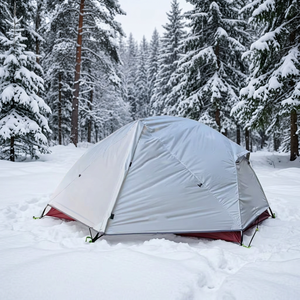 Barraca de <span class=keywords><strong>Camping</strong></span> para Duas Pessoas, Revestida em Silicone para Todas as Estações, Conjunto Completo Incluindo Barracas Interna e Externa e Lona de Chão Correspondente - Product Image 6