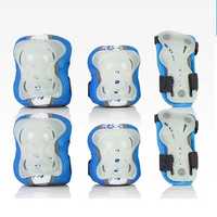 Ensemble de protection lumineux OEM pour roues de patins à roulettes, genouillères et coudières réglables pour enfants et professionnels, idéal pour le skateboard