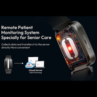 JCVital V6 Noir Télémédecine Ecg Smart Band Senior Sim Fitness Bracelet Smartband GPS Smart Bracelet avec Esim Wearable Device