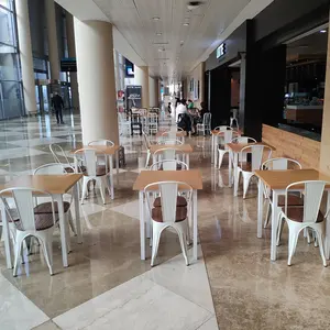 (SP-CS109-b) Nhà Hàng Phong Cách Mỹ Bàn Ăn Đặt Bàn Cà Phê Cổ Điển Với 2 Ghế - Product Image 1