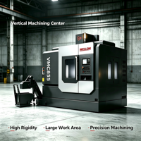 Centre d'usinage vertical CNC VMC855, fraiseuse CNC avec contrôleur Fanuc, broche taïwanaise, guidage linéaire