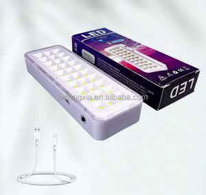 Nouvelle lampe d'urgence rechargeable à domicile à 30/60 LED, lampe d'urgence à LED <span class=keywords><strong>avec</strong></span> câble de recharge USB - Product Image 2