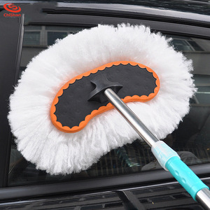 Brosse de lavage de voiture Chishan en soie de lait avec manche télescopique en acier inoxydable pour le nettoyage automobile - Product Image 1