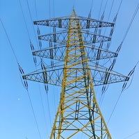Tour de transmission électrique aérienne en treillis d'acier Kehua durable 33kV 66kV 132kV 300A à 6 prises