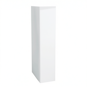 Colonne de lavabo de salle de bain 73 cm de longueur, 24 cm de hauteur, 19,5 cm de largeur, finition blanche - Product Image 3
