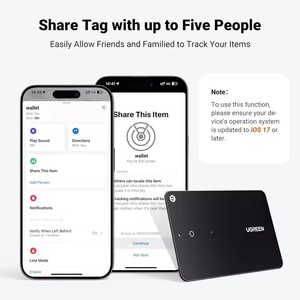 CM817 UGREEN Smart Tag Tracker Slim Smart Finder 1.7mm Ultra Slim Wallet Finder Rechargeable Tracker Card for <span class=keywords><strong>iPhone</strong></span> - Product Image 6