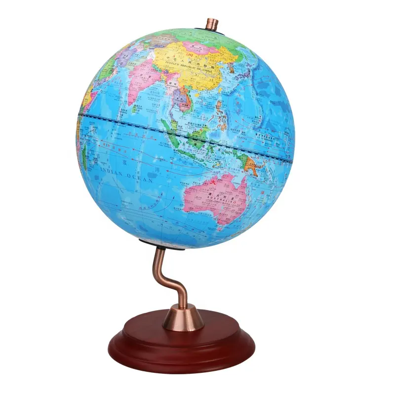 STOBOK World Globe with Stand Rotating Desktop Globe Educational Toy Chinese-English Version 20cm