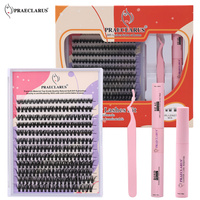 Cils en grappe naturelle Kit d'extension de cils DIY Extensions de cils DIY Kit d'extension de cils Marque privée