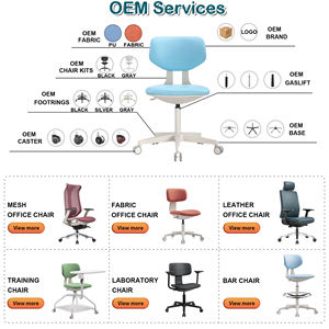 Silla de oficina nórdica verde de diseño moderno con función de elevación Silla elegante y económica para la Oficina - Product Image 4