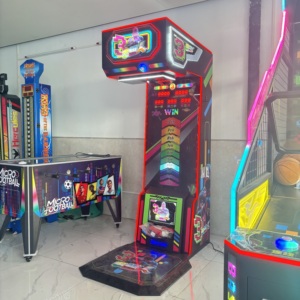 Machine de boxe murale électrique avec écran d'entraînement pour lumières, construction en acier inoxydable, 1 an de garantie, fitness adulte, arcade - Product Image 4