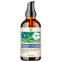Huile naturelle pour le ventre de la femme enceinte Aide à l'élimination des vergetures Massage de grossesse Huile d'olive à la vitamine E