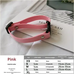 Fleece Umweltfreundliches Karomuster Knopfverschluss Kleine Hunde Winter Haustier-Halsband Bänder DIY Zubehör Halskette Identifikation - Product Image 6