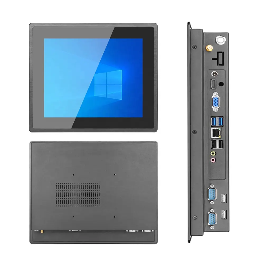 IP65 endüstriyel güçlü 12.1 inç kapasitif dokunmatik ekran tablet J1900 /i7/i9 bir bilgisayar Linux Ubuntu tüm gömülü