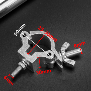 Collier de serrage en alliage d'aluminium |   Raccords pivotants et fixes robustes pour la connexion de tuyaux d'éclairage de scène, les échafaudages et les équipements d'événements - Product Image 2