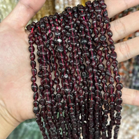 Perles de pierre irrégulières en grenat orange et grenat rouge de 6 mm * 8 mm, pierres précieuses naturelles, perles en vrac pour la création de bijoux