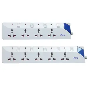 Many New Product 4 Outlets Electric Socket Power Strip universal Extension German Plug Power Strip