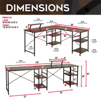 AJUNION, gran oferta, mesa de juego profesional de bajo precio, mesa de escritorio de Pc de diseño Reversible, mesa de Jugador versátil para juegos