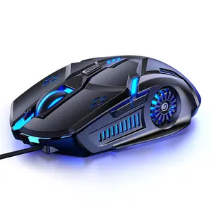 Gaming Mouse Wired Mute Mouse Gamer Mice 6Button Luminous USB Computer Mouse for Computer PC Laptop Gaming