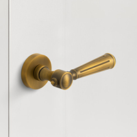 Goo-Ki Haute Qualité Style Classique Jaune Mat Laiton Antique Brossé Poignées de Porte et de Fenêtre Serrure de Porte de Chambre