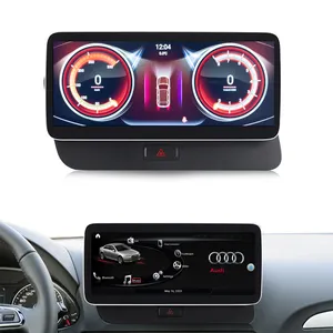 KANOR Unit kepala 10.25 inci, 8 Core 4 + 64G Android 13 Multimedia radio otomatis untuk Audi Q5 Sq5 navigasi GPS WIFI 4G2009-2016