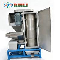 Sécheur vertical pour ligne de recyclage plastique, centrifugeuse déshydratante en acier inoxydable pour usine de lavage de flocons de bouteilles PET, OEM ODM